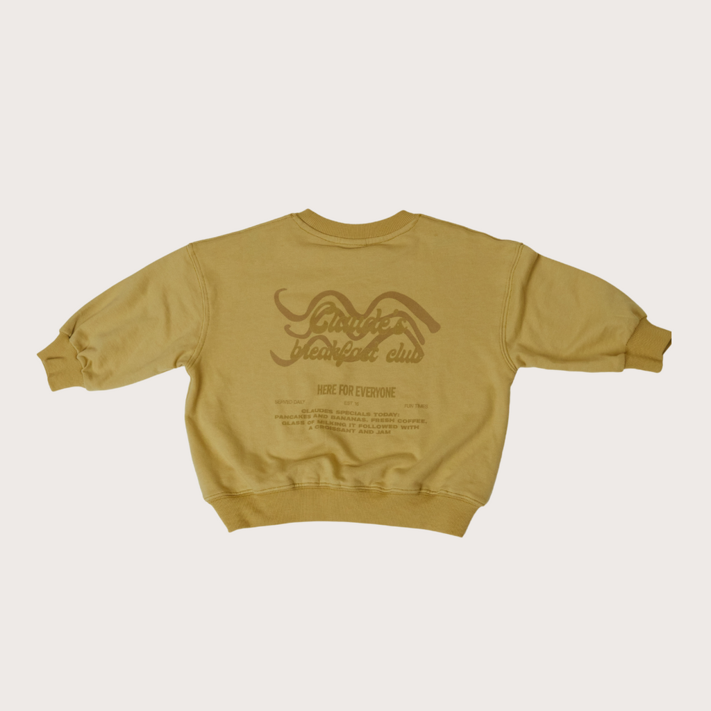 Claude & Co Mustard yellow banana print sweatshirt
