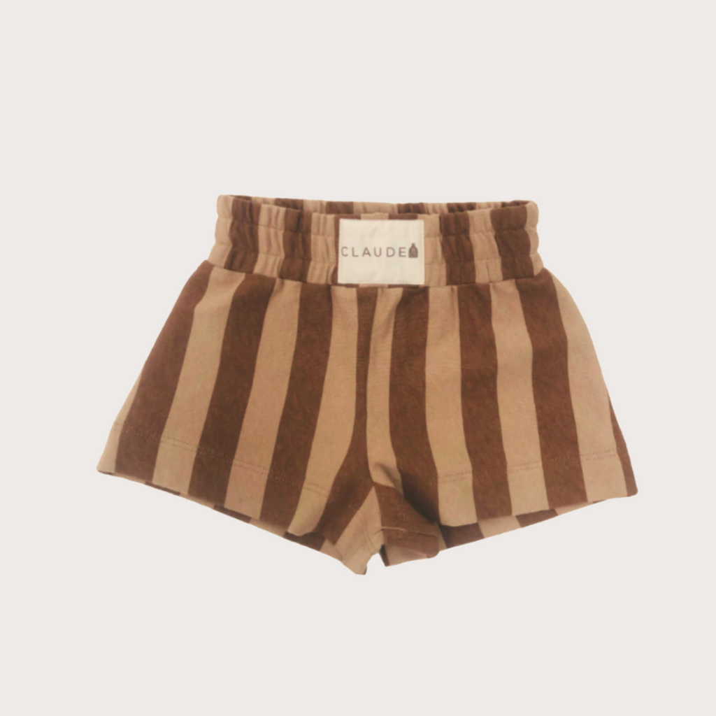 Claude & Co Brown stripe shorts