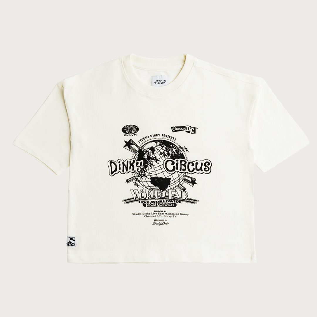 Dinky Circus White world fair tour t-shirt