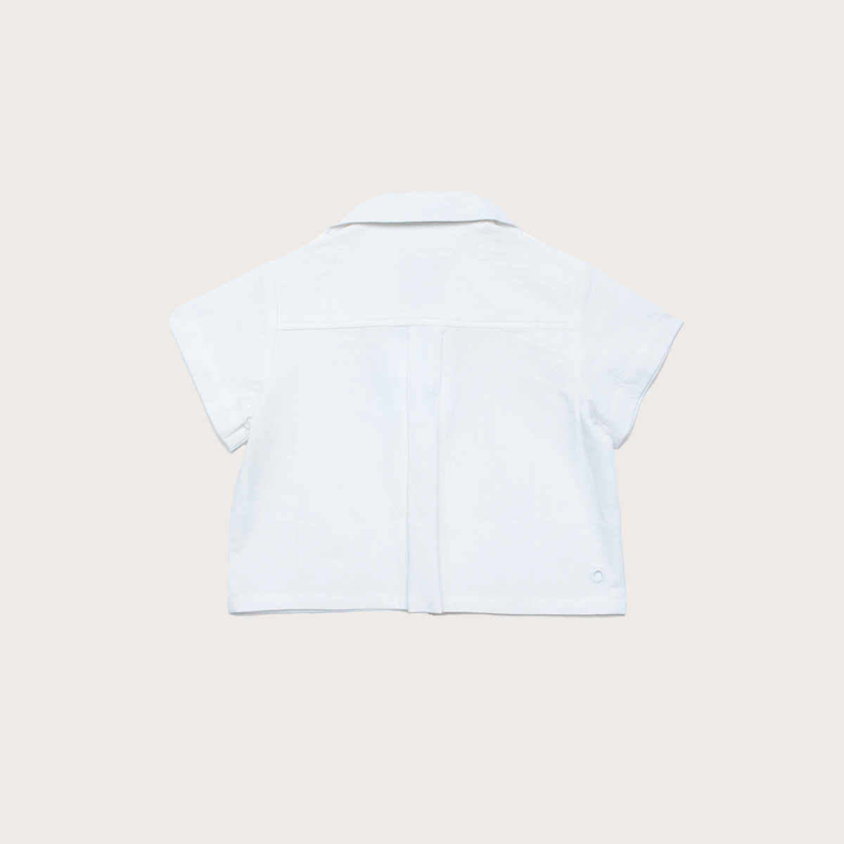 Esther Textured white cabana shirt