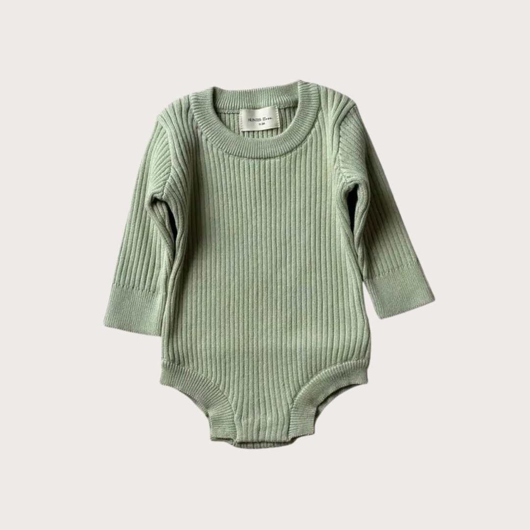 Tea green knitted bodysuit