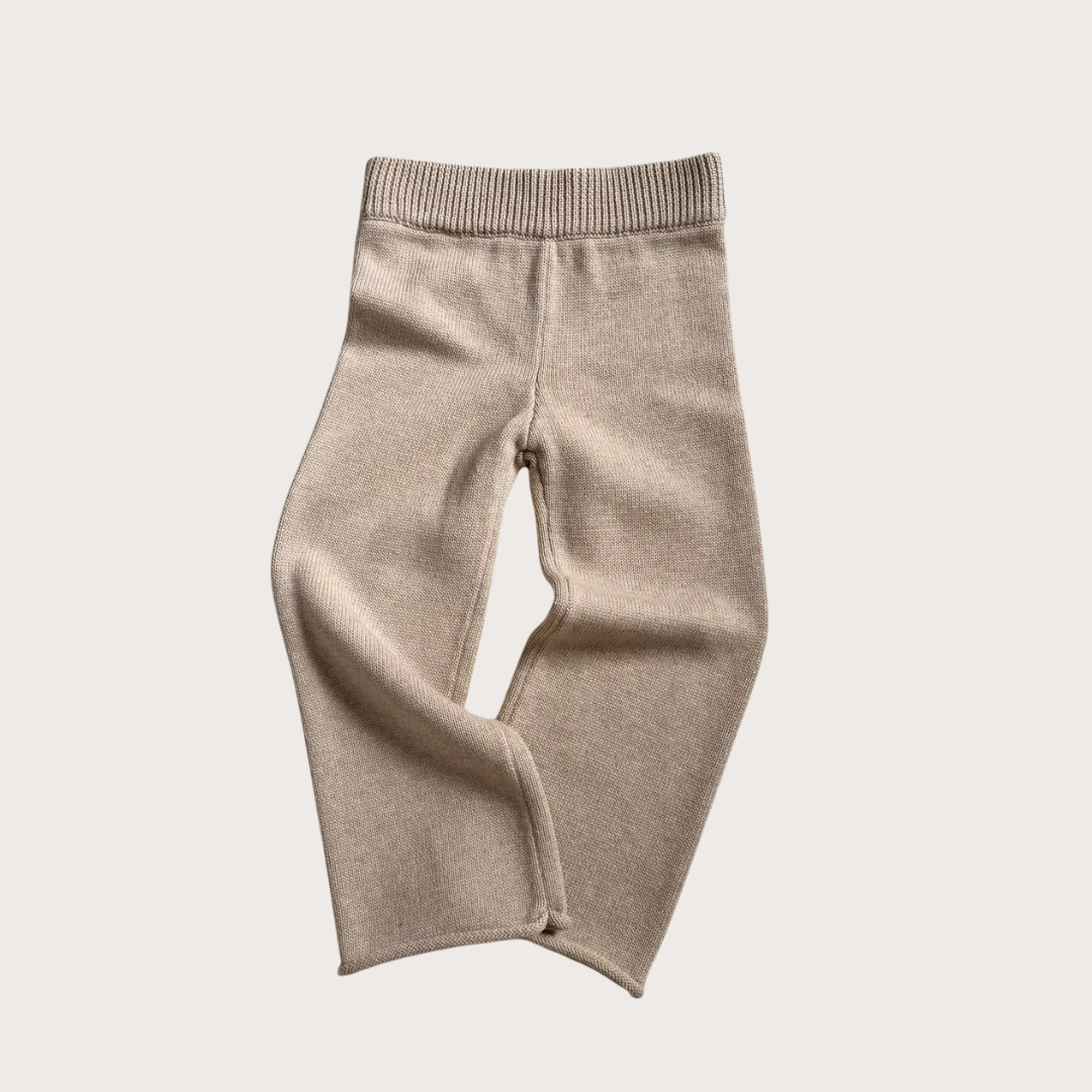 hunter + rose Sand knitted trousers 4-5y