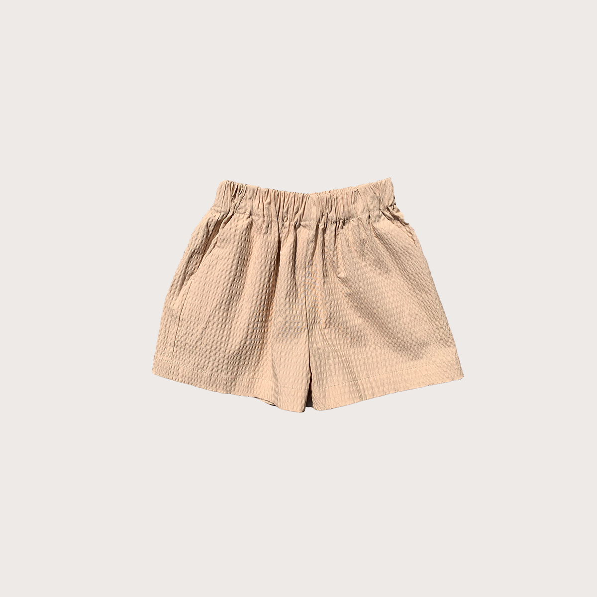 Studio Koter Kit beige seersucker shorts