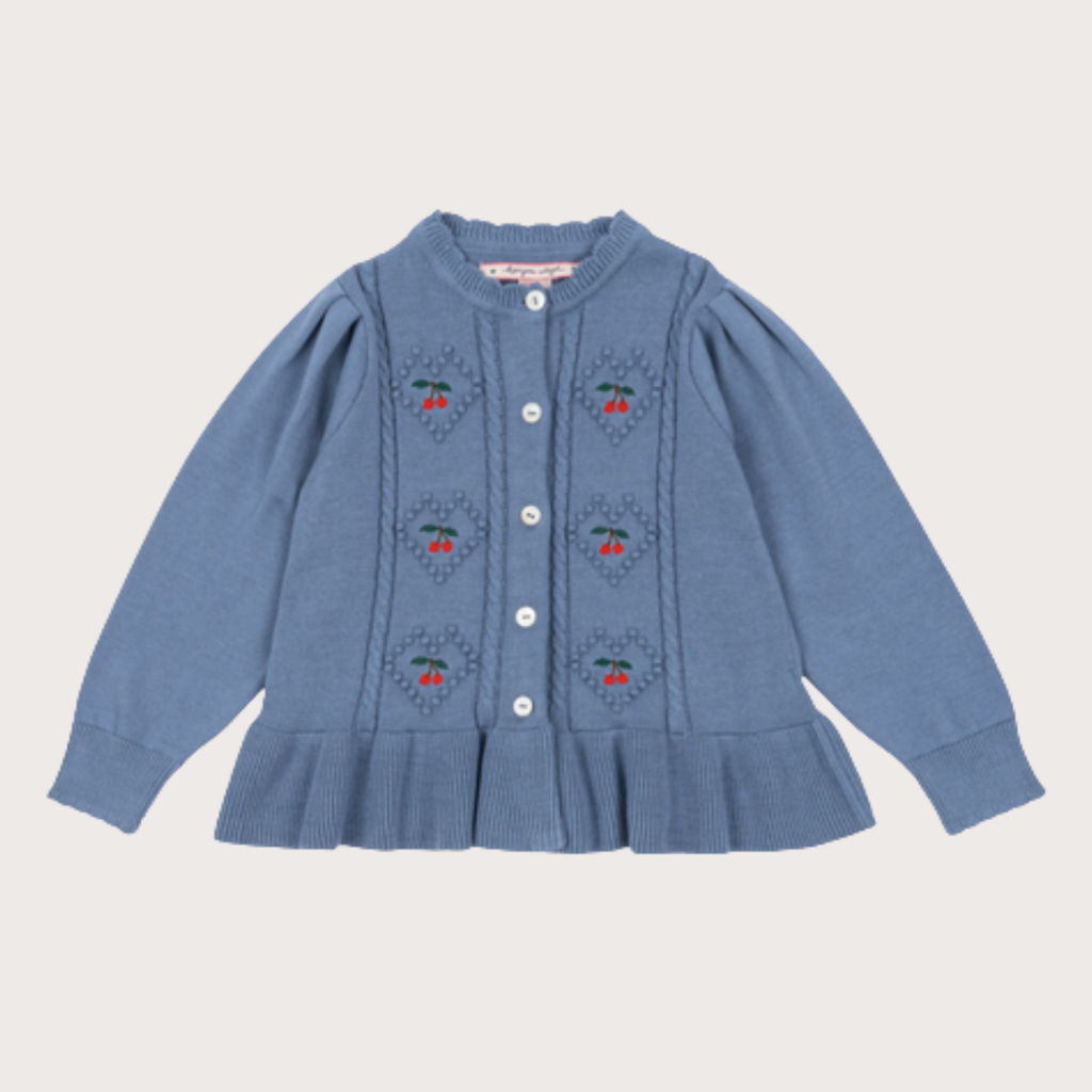 Konges Slojd Blue cherries cardigan