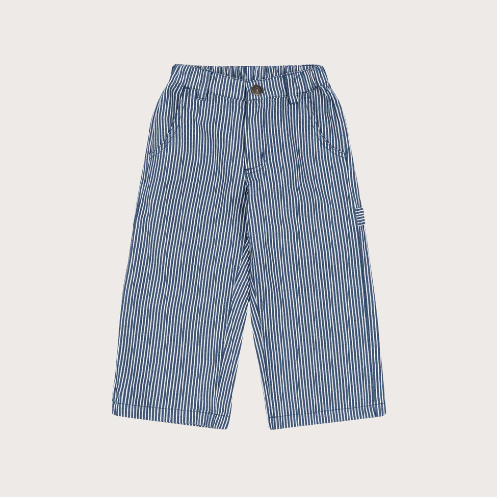 Konges Slojd Blue stripe workwear trousers