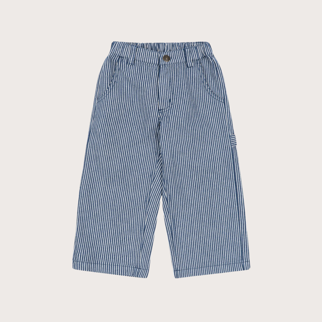 Konges Slojd Blue stripe workwear trousers