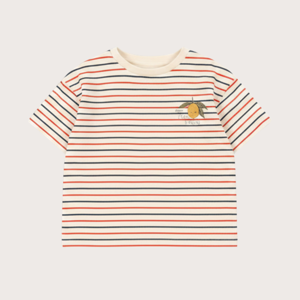 Konges Slojd Ciao limone striped tee