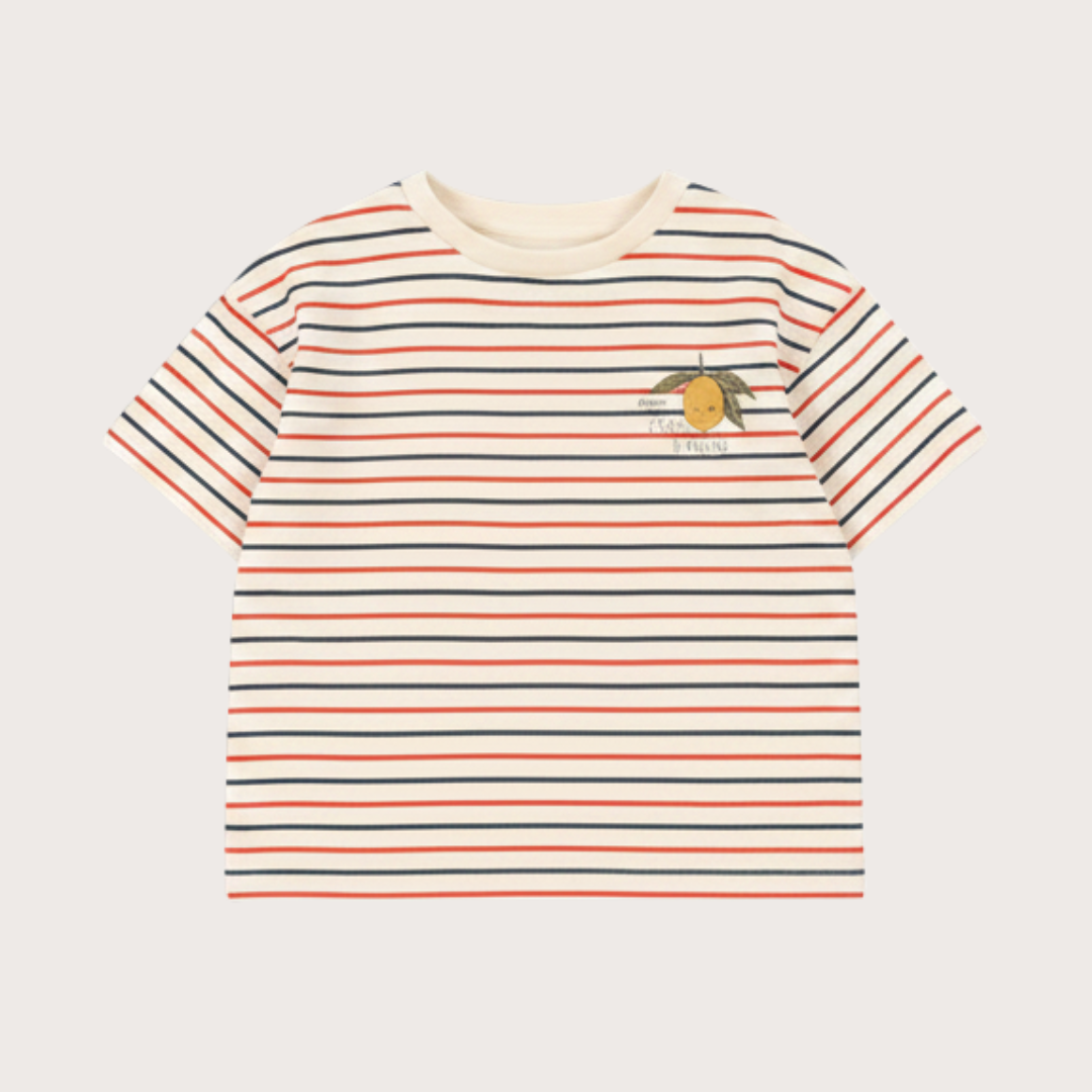Konges Slojd Ciao limone striped tee