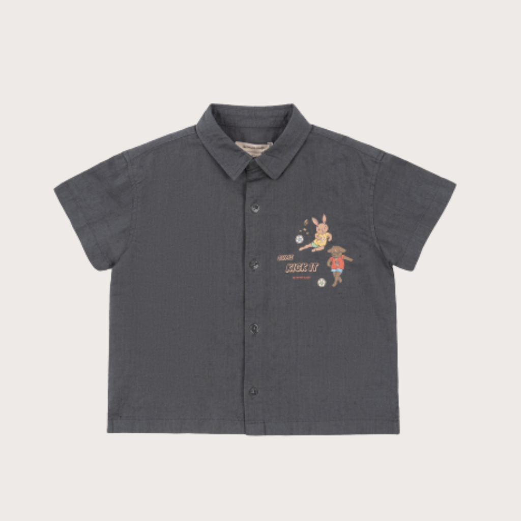 Konges Slojd Dark grey motif shirt