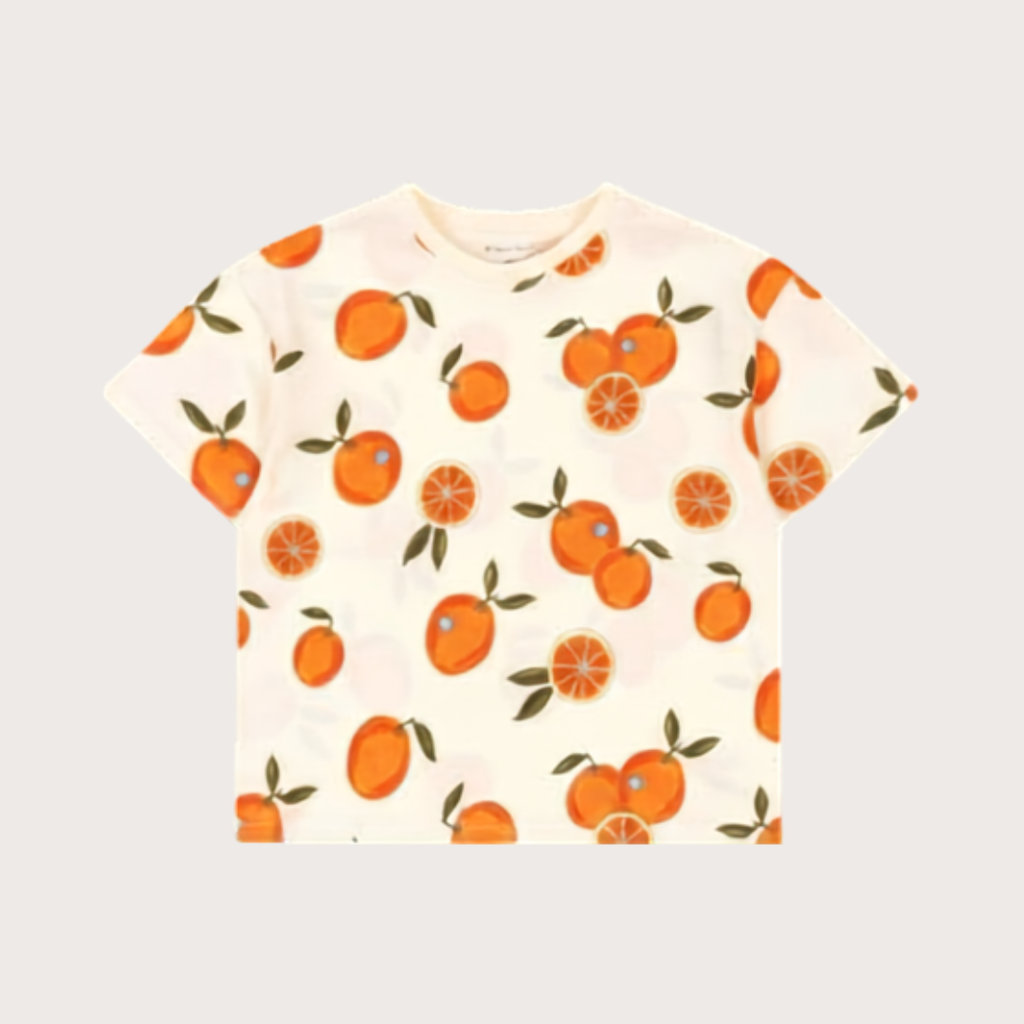 Konges Sløjd Orange print t-shirt