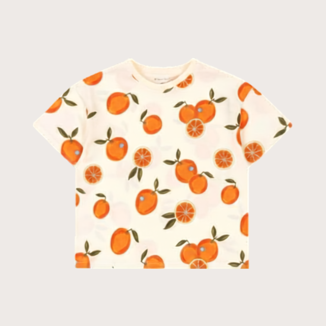 Konges Sløjd Orange print t-shirt