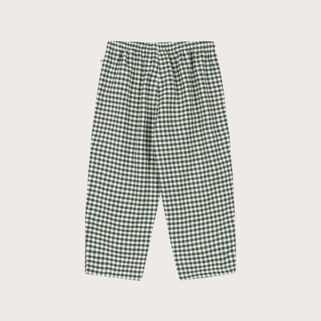 Konges Slojd Forest green gingham trousers