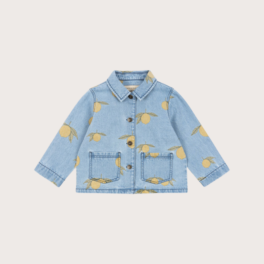 Konges Slojd Denim lemon print jacket