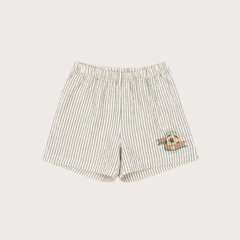 Konges Slojd Blue stripe textured shorts