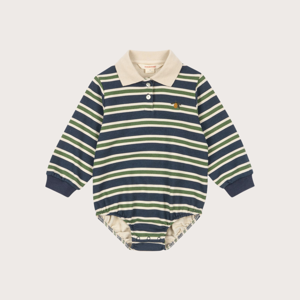 Konges Slojd Navy stripe polo romper