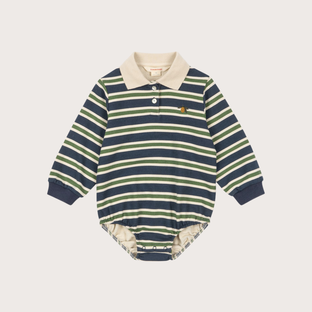Konges Slojd Navy stripe polo romper