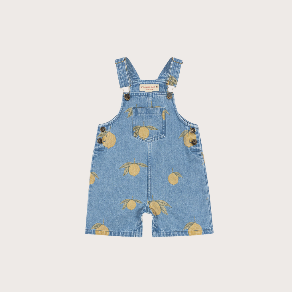 Konges Slojd Denim lemon short dungarees