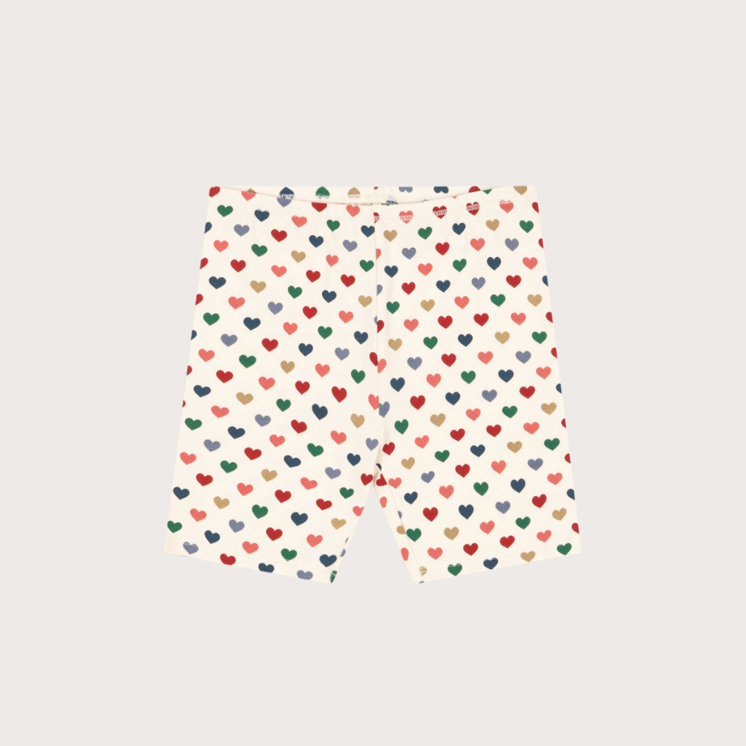 Konges Slojd Heart print jersey cycling shorts