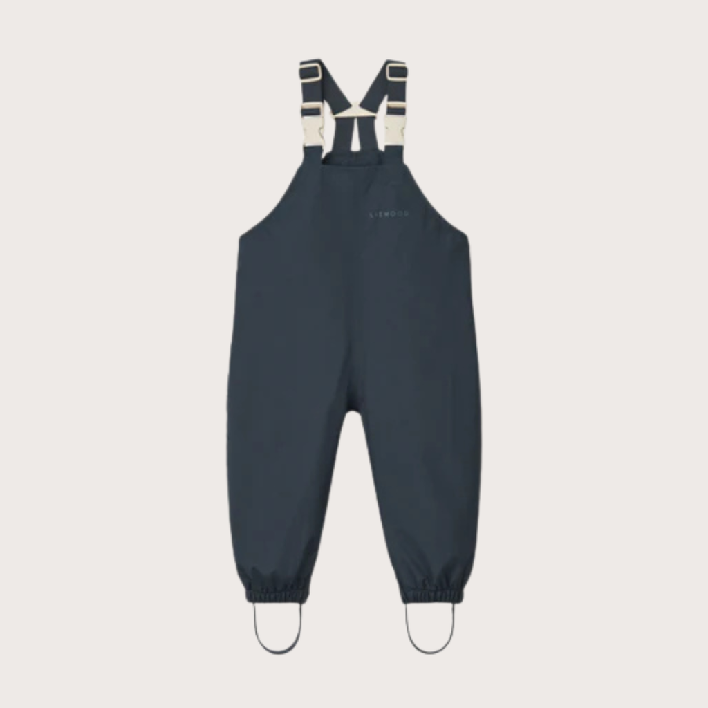 Liewood Navy waterproof softshell dungaree's