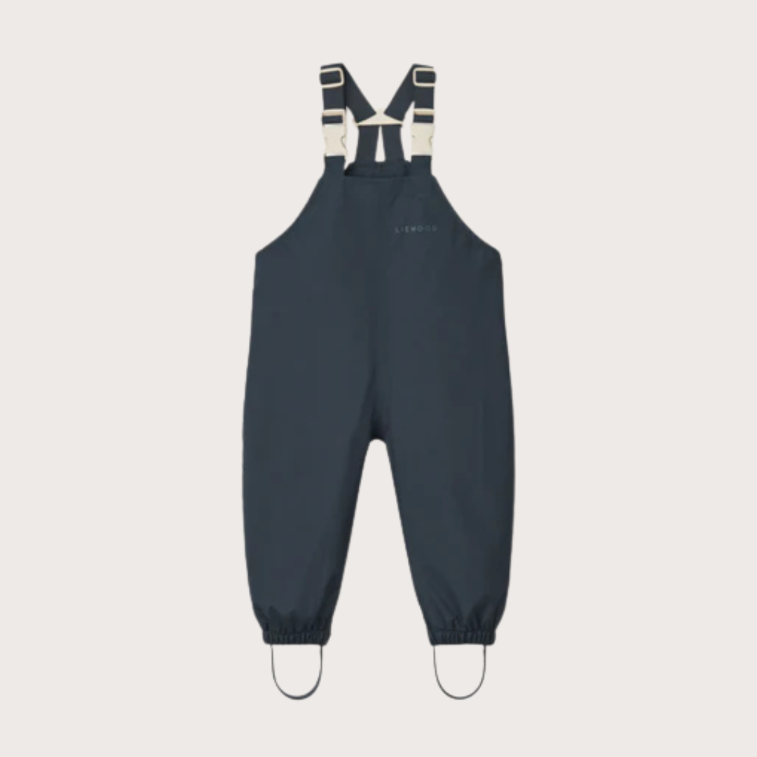Navy waterproof softshell dungaree's
