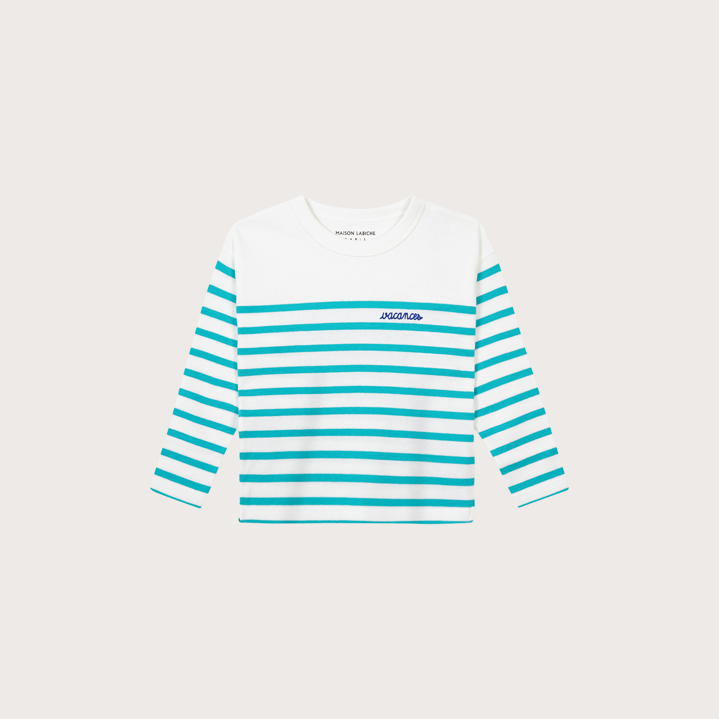 Maison Labiche stripe embroidered tee