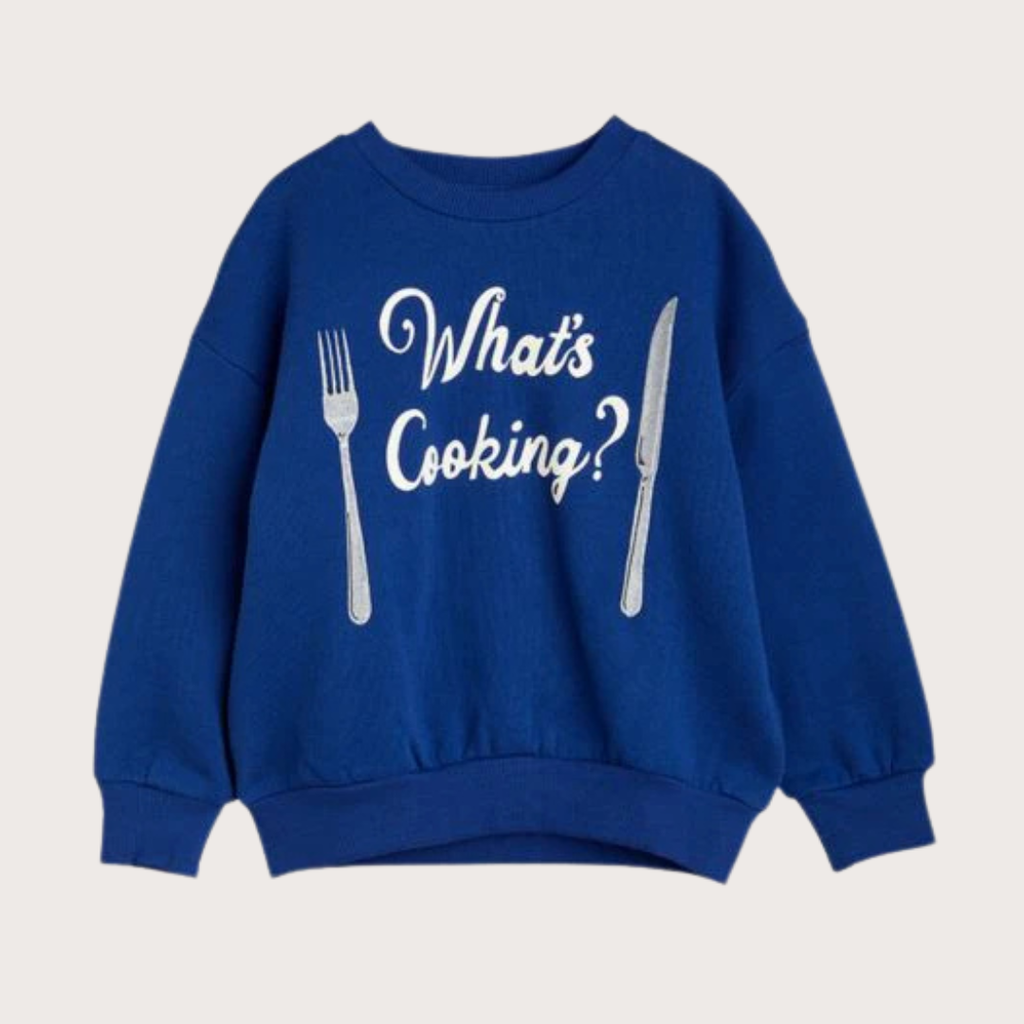 Mini Rodini Blue What's Cooking Jumper