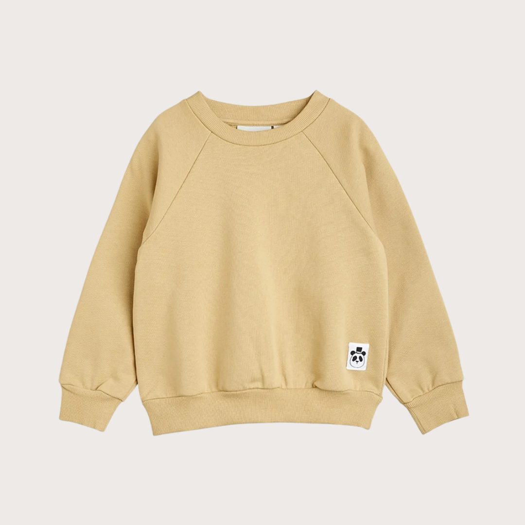 Mini Rodini Beige Logo Sweatshirt