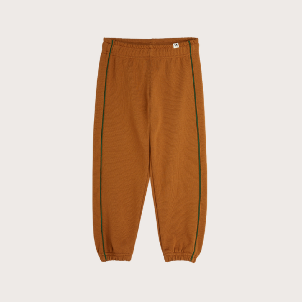 Mini Rodini Brown Piping Joggers