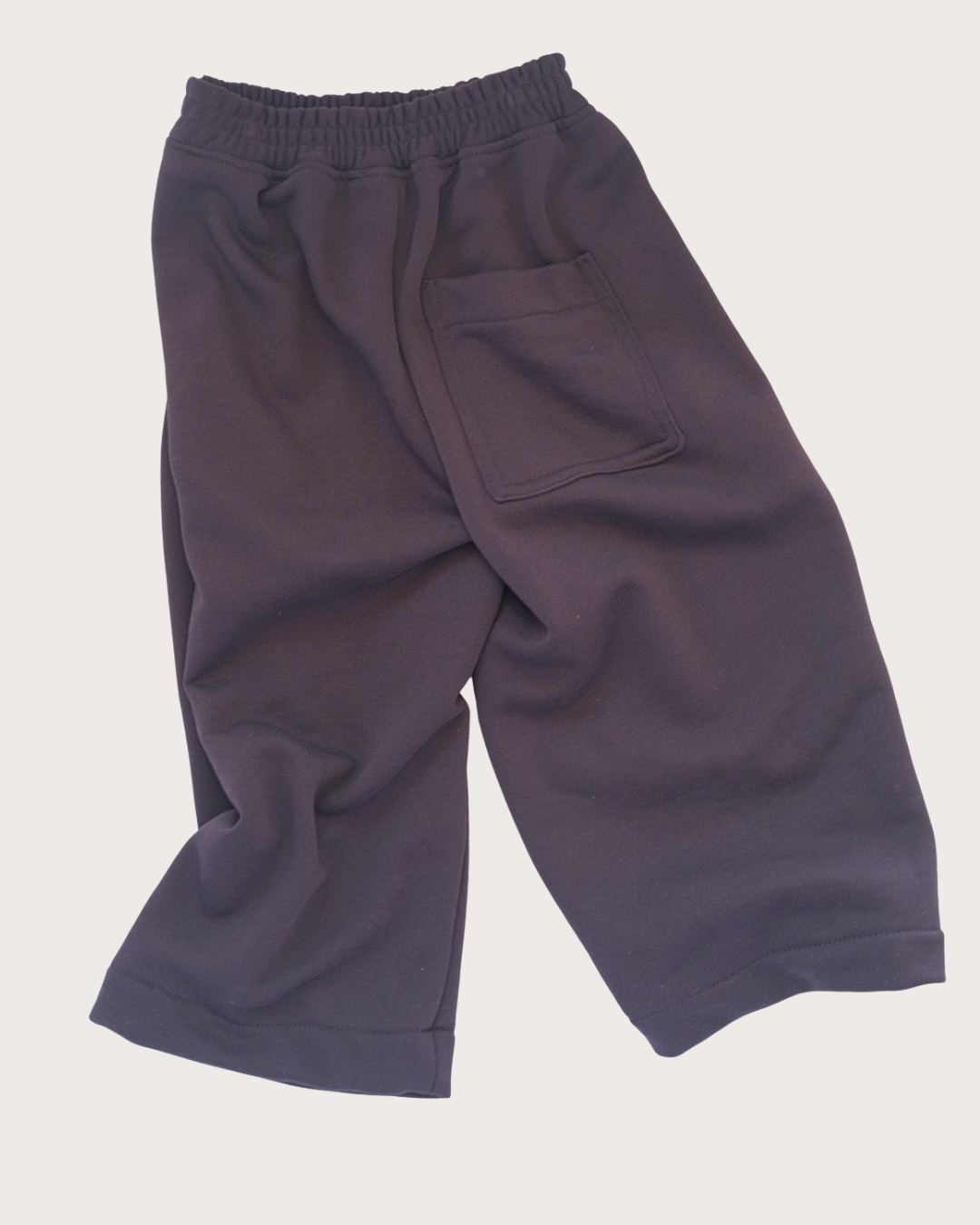 Unisex kids joggers with wide leg fit and brushed cotton interior