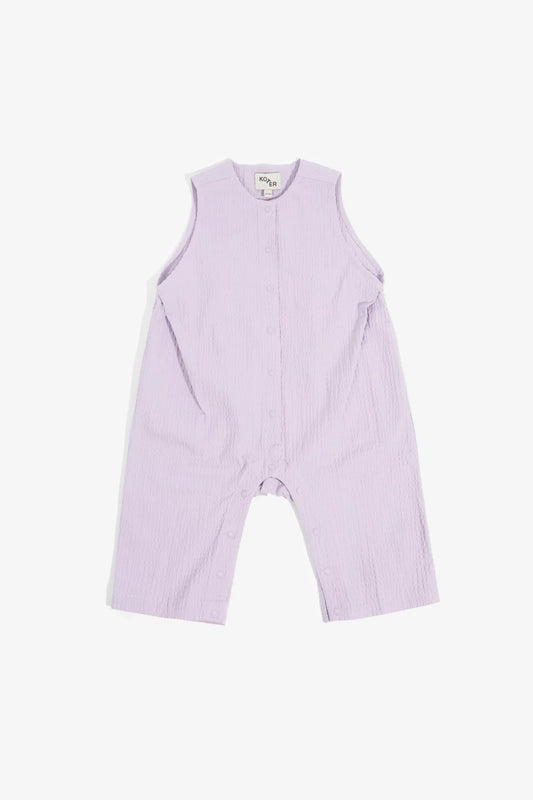 Studio Koter 'puck' Lilac seersucker playsuit BRAND NEW WITH TAGS