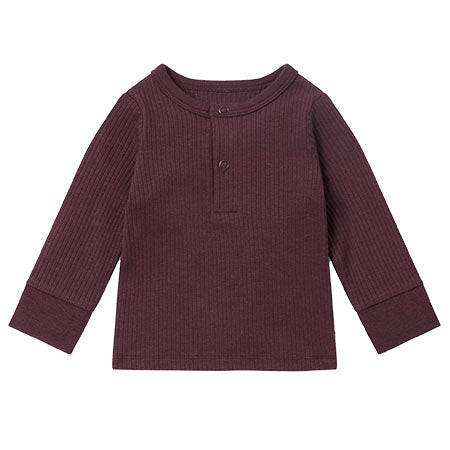 MORI Berry Ribbed Pyjama Top