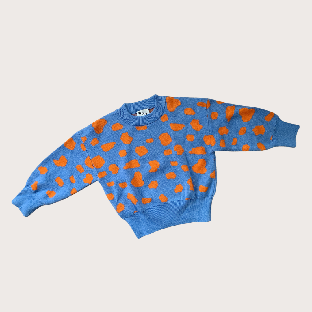 Studio Koter Orange and blue knit jumper