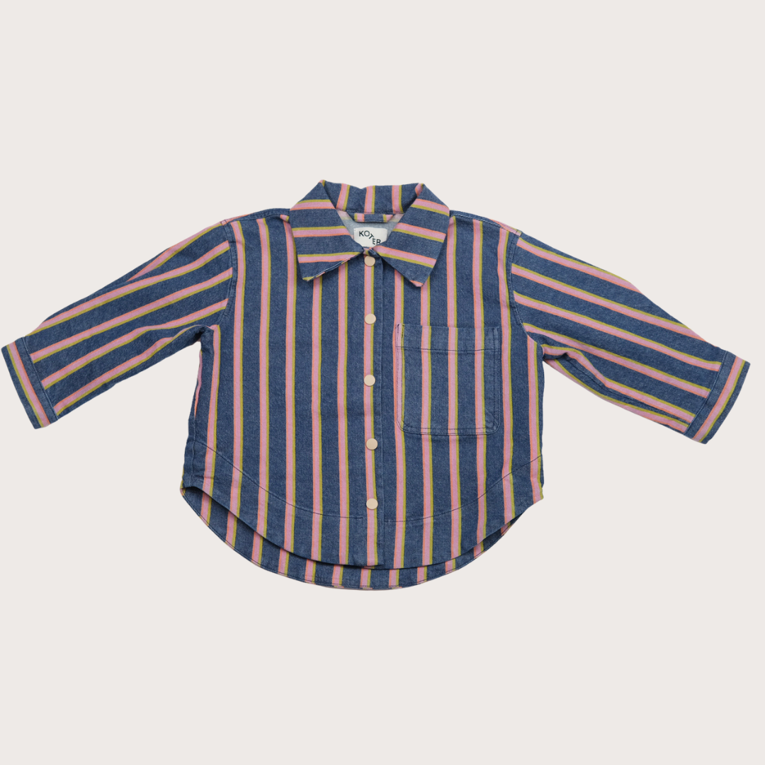 Jagger denim stripe oversized shirt