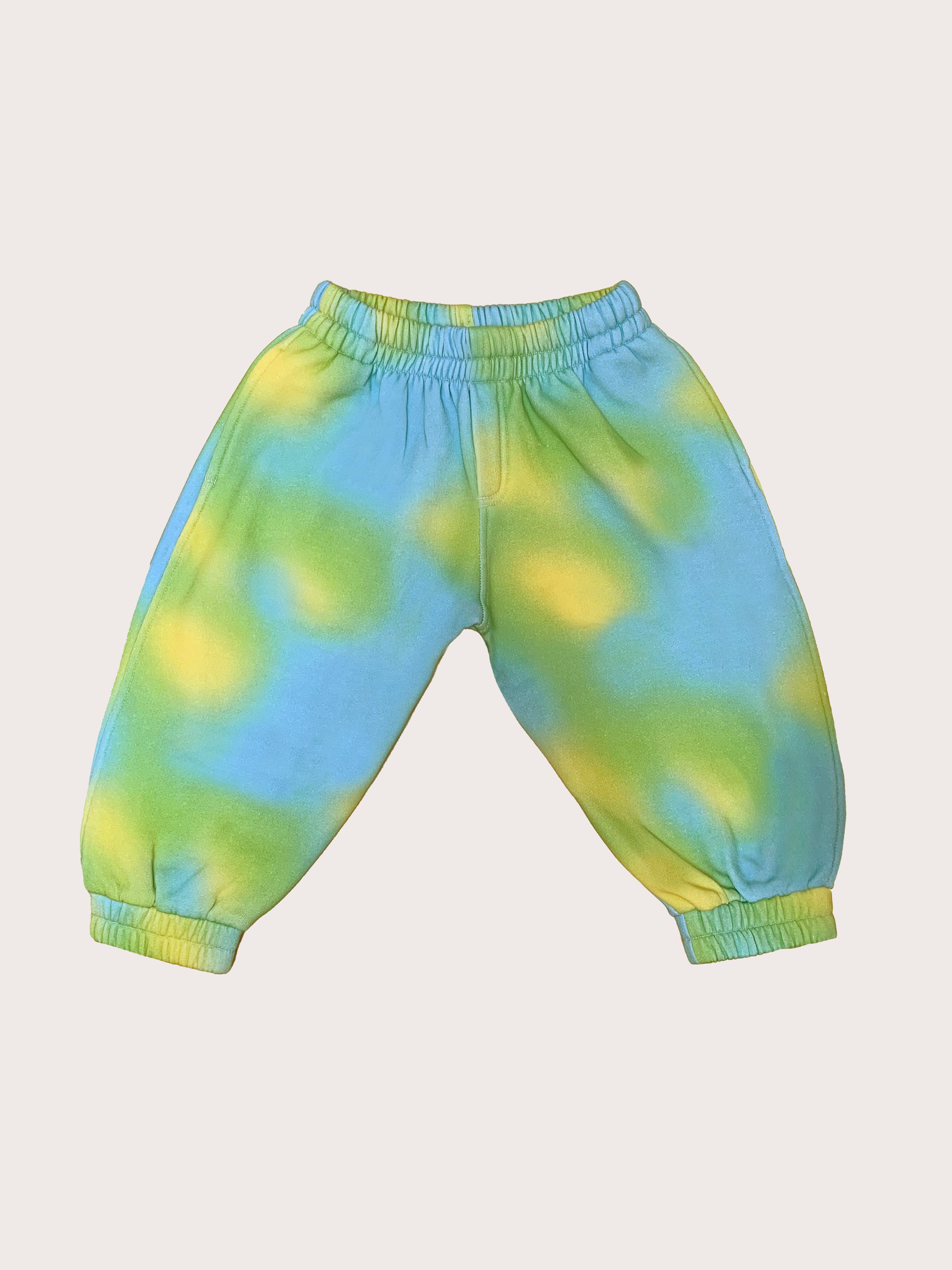 Studio Koter Blue and green printed rounded joggers