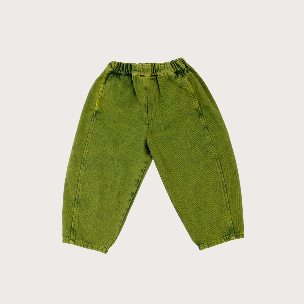 Studio Koter Manu green overdye denim trousers