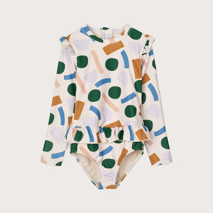 Liewood Sille printed long sleeve swimsuit