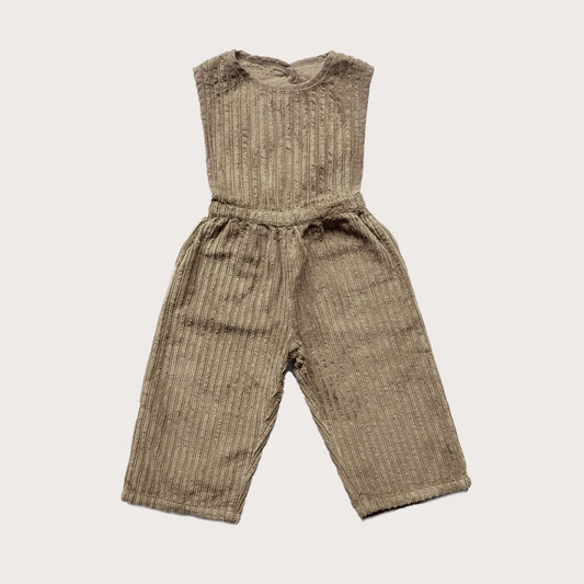 The Simple Folk Chunky beige cord jumpsuit