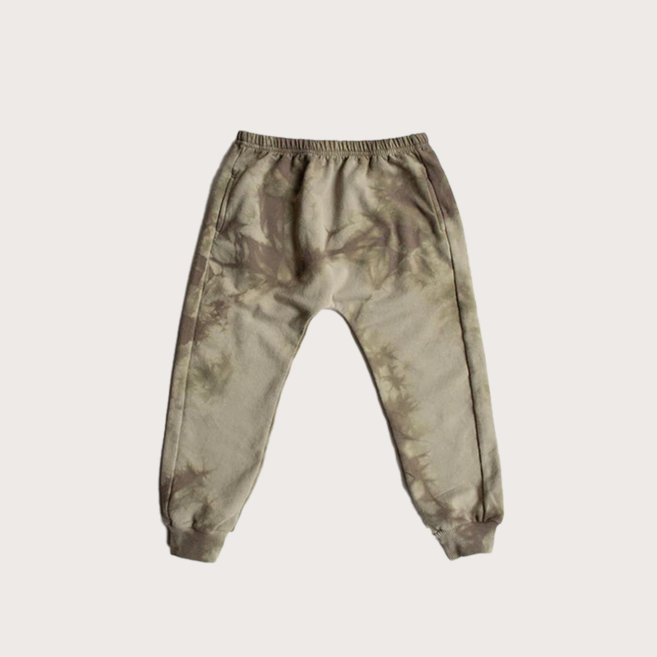 The simple folk khaki tie dye joggers