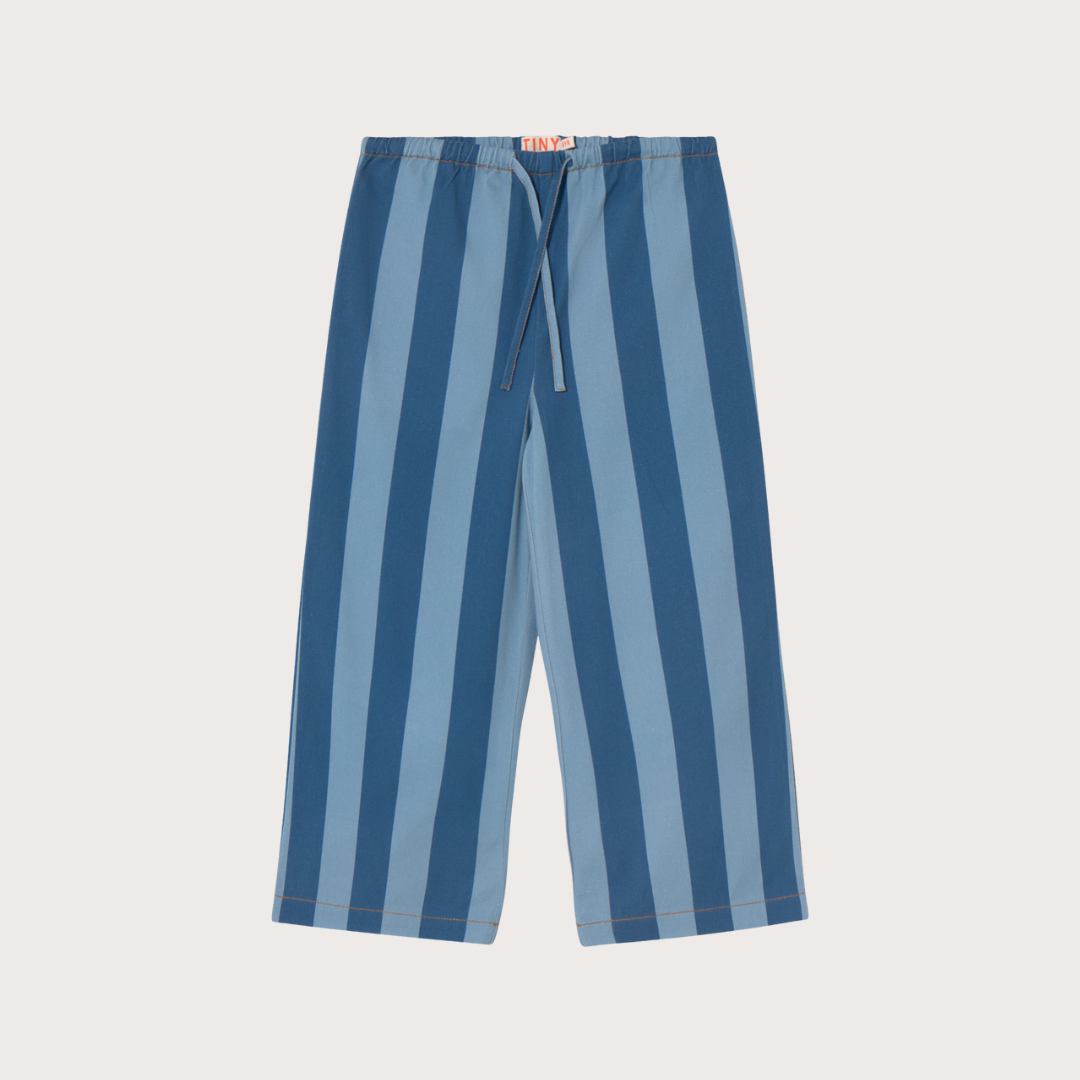 Tiny Cottons Blue striped wide leg trousers