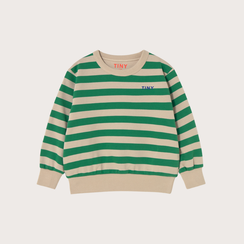 Tiny Cottons Dark green stripes baby sweatshirt