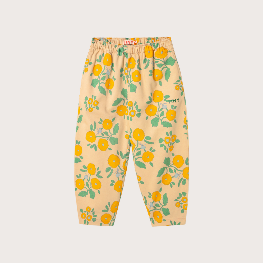 Tiny Cottons Yellow flowers woven pants