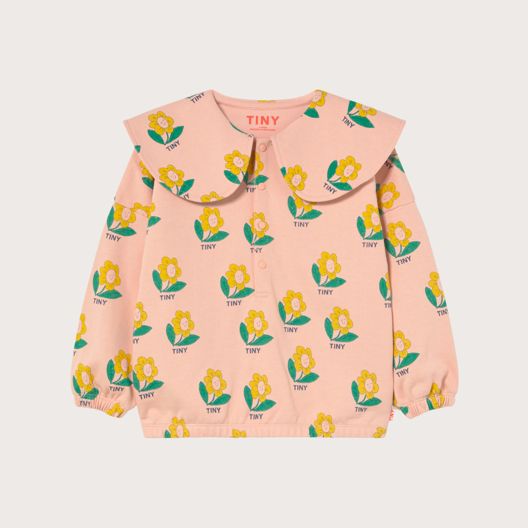Tiny Cottons Pink tiny flowers sweatshirt