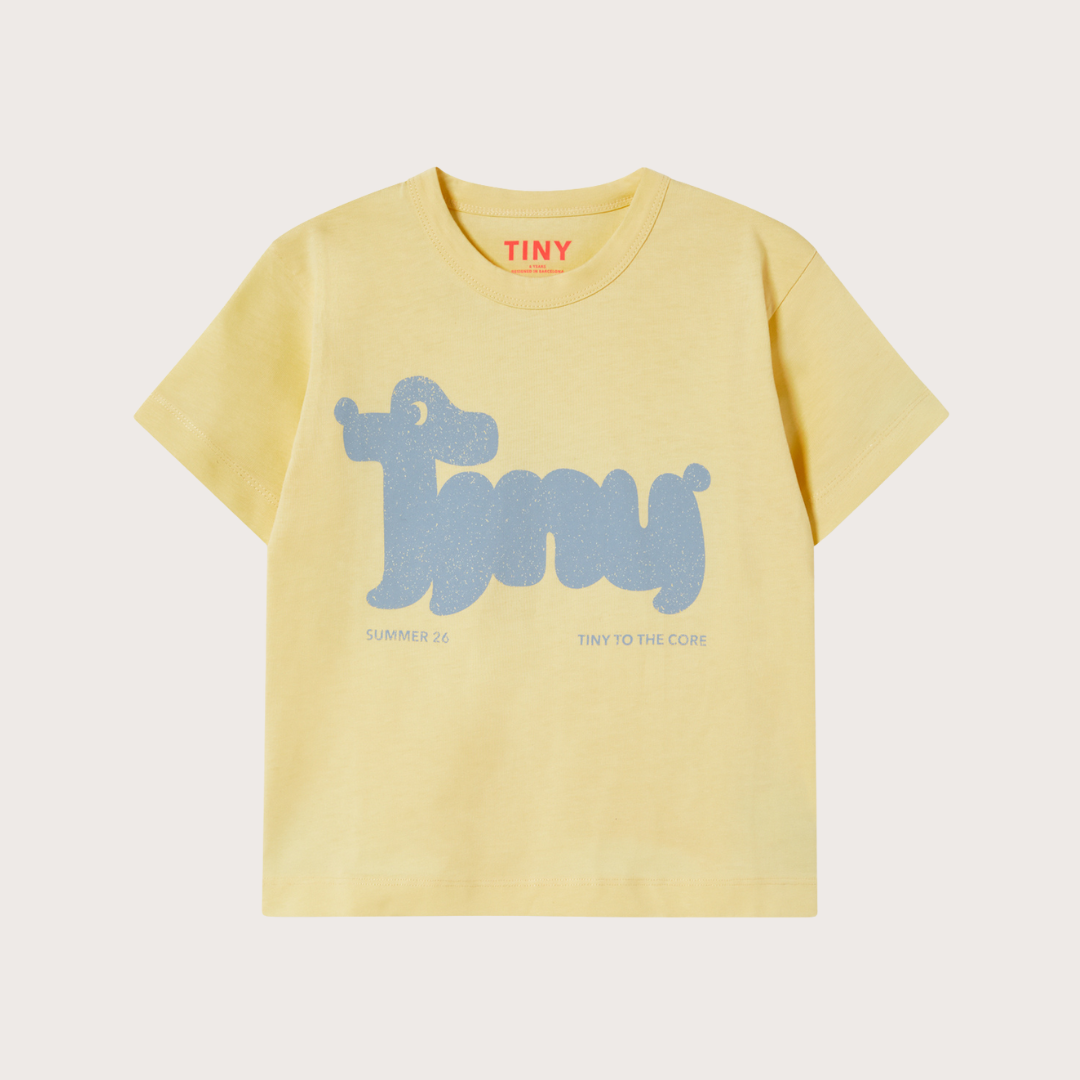 Tiny Cottons Yellow tiny dog graphic tee