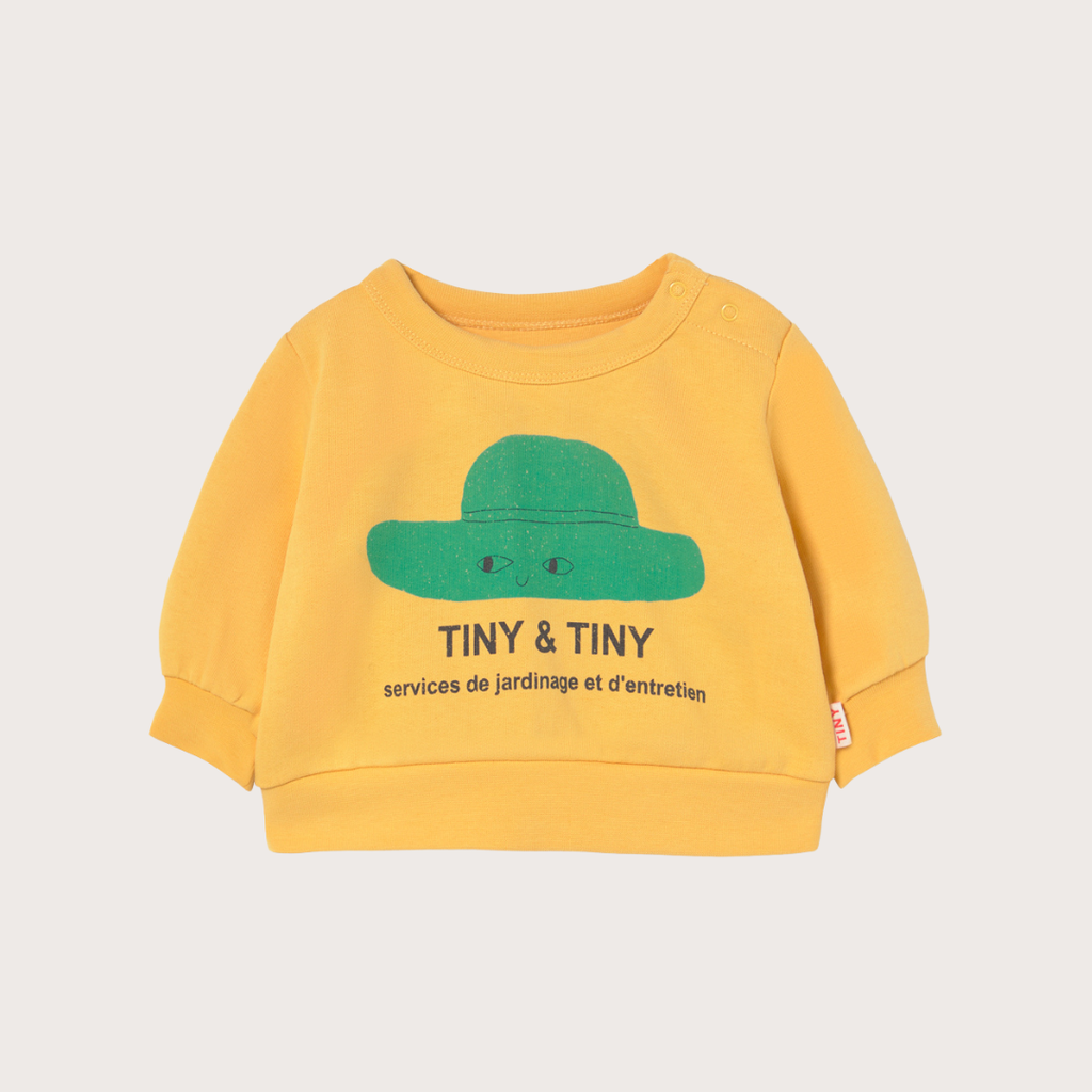 tiny cottons Yellow tiny hat sweatshirt