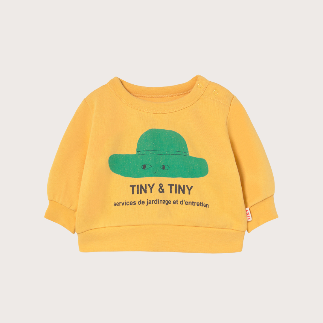tiny cottons Yellow tiny hat sweatshirt