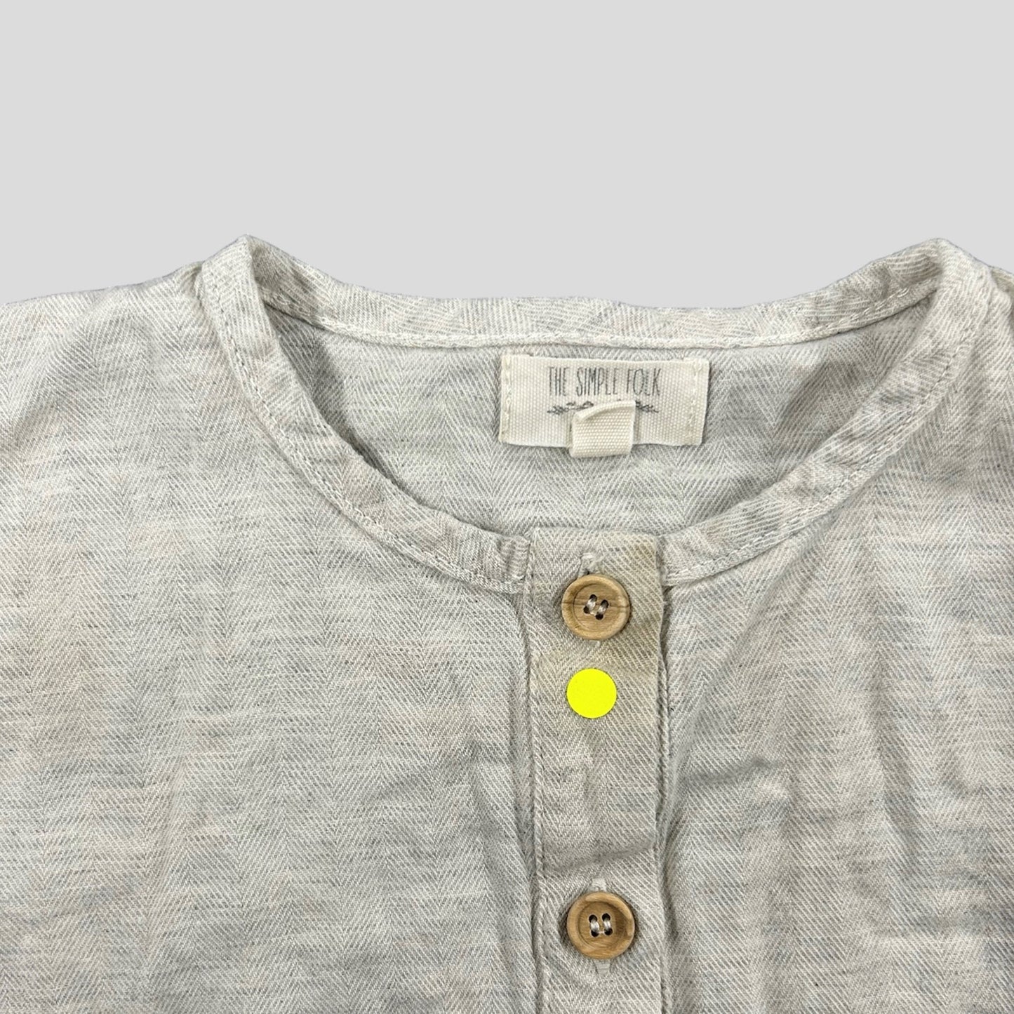 The Simple Folk Light grey flannel shirt 1