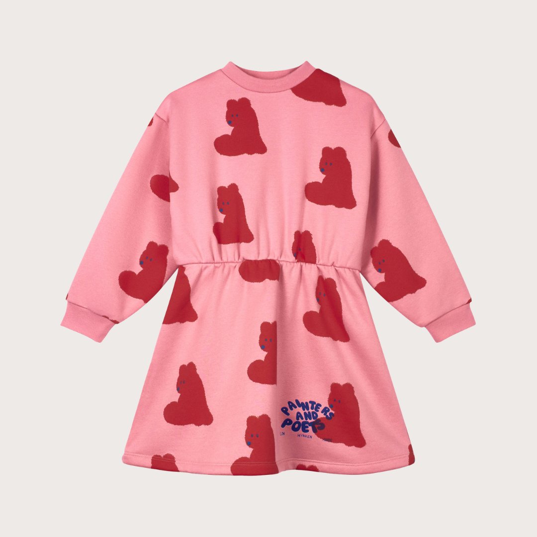 Wynken Rose rusty bear print dress