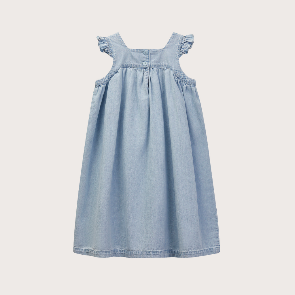 Wynken Denim cap sleeved deck dress