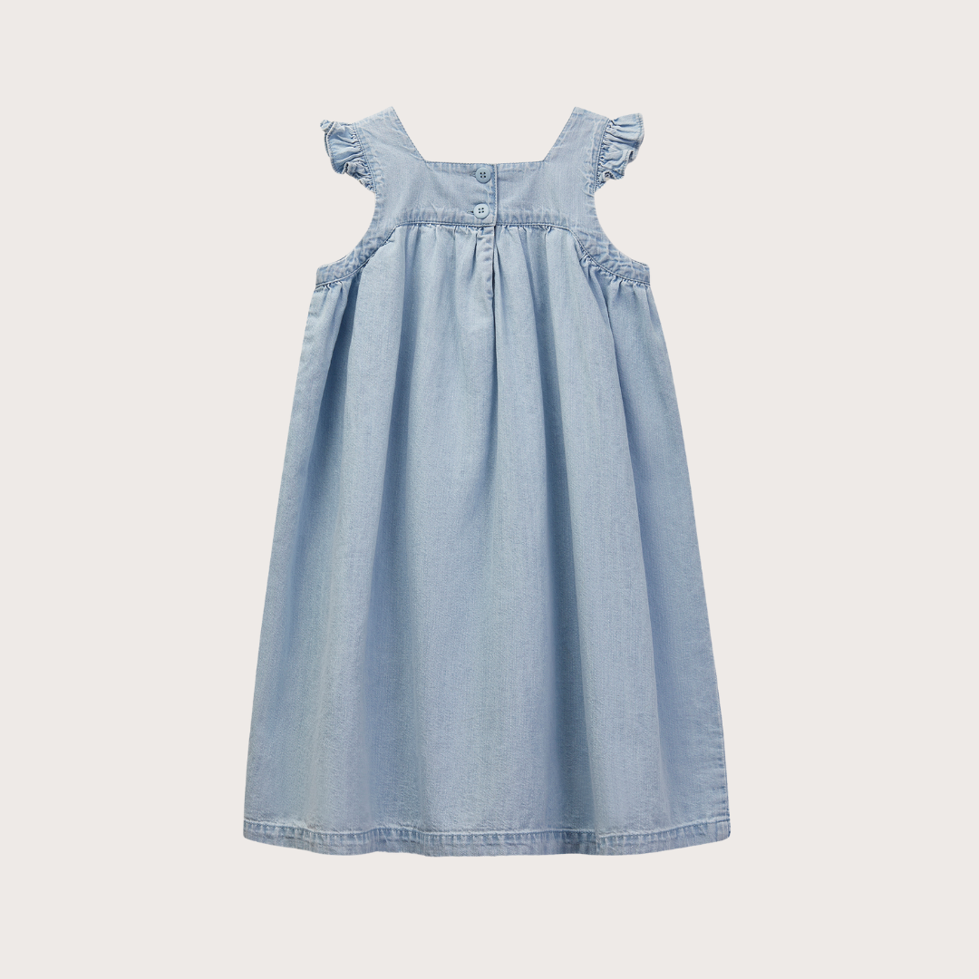 Wynken Denim cap sleeved deck dress