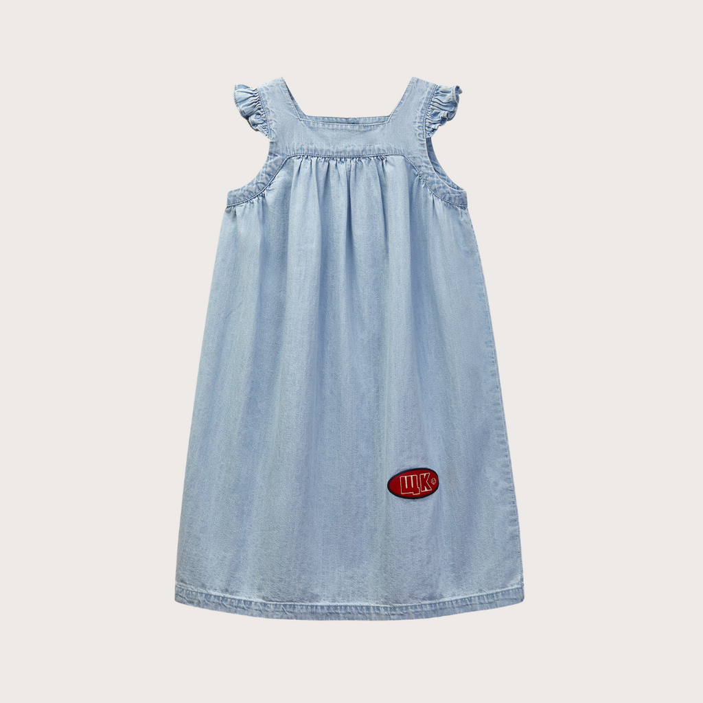 Wynken Denim cap sleeved deck dress